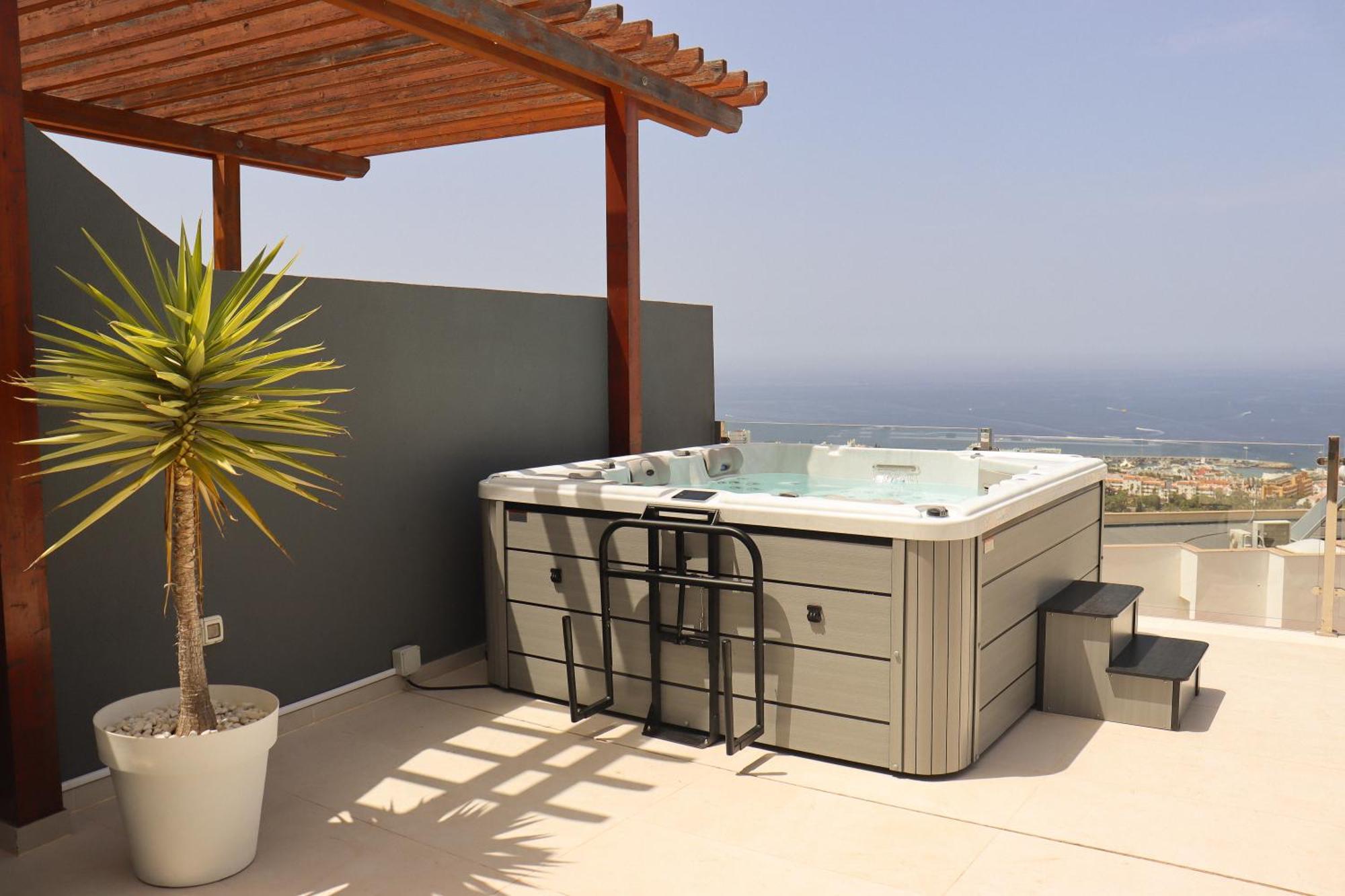 Azure Sky Villa - Panoramic Ocean View, Luxury, San Eugenio Costa Adeje  Kültér fotó